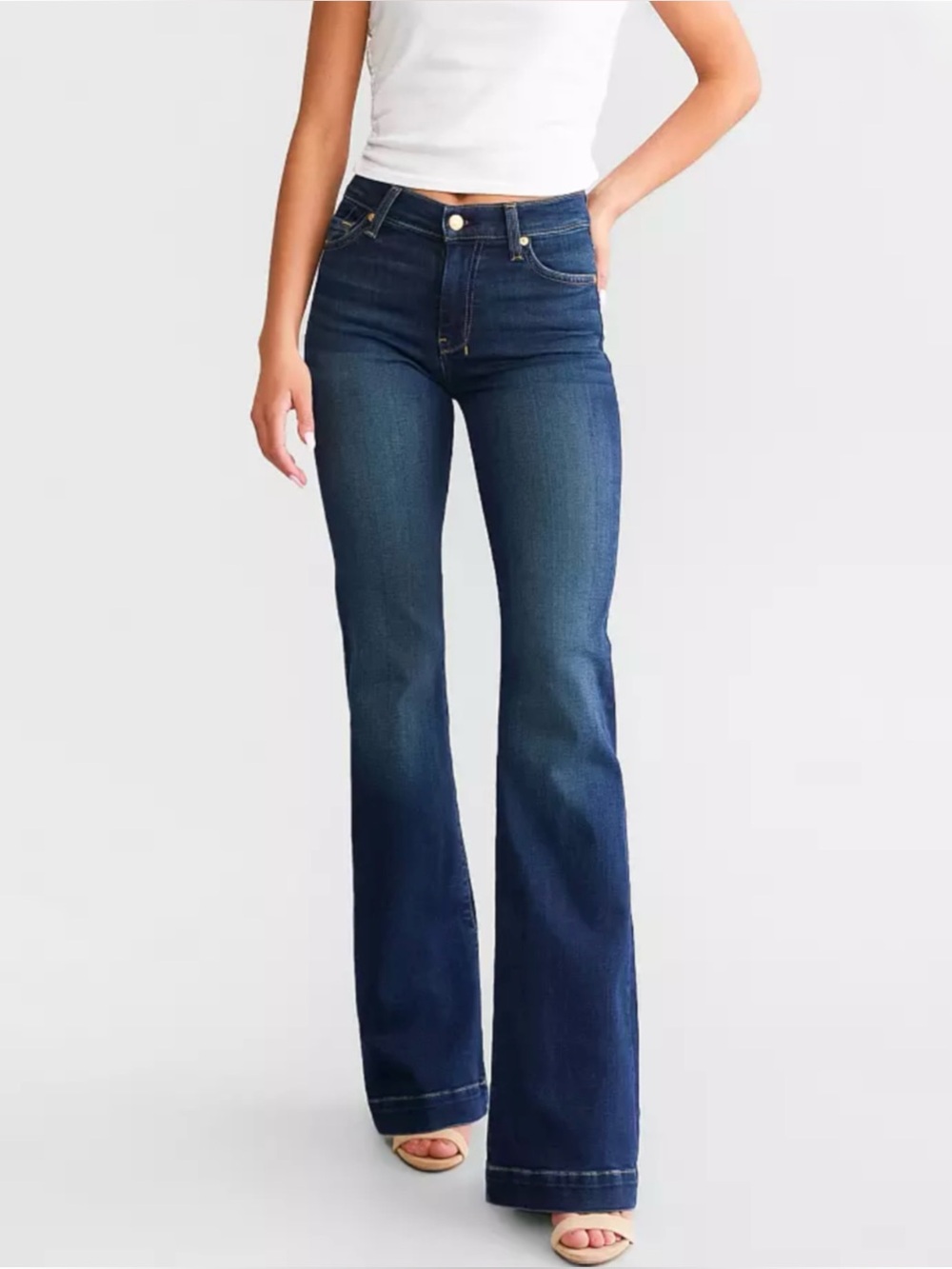 7 FOR ALL MANKIND | NWT Dojo Original Trouser Jean Bootcut Flare, Size 24